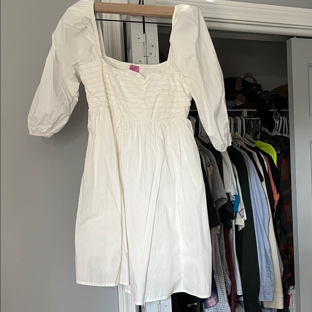 Miami White Ruffled Dress